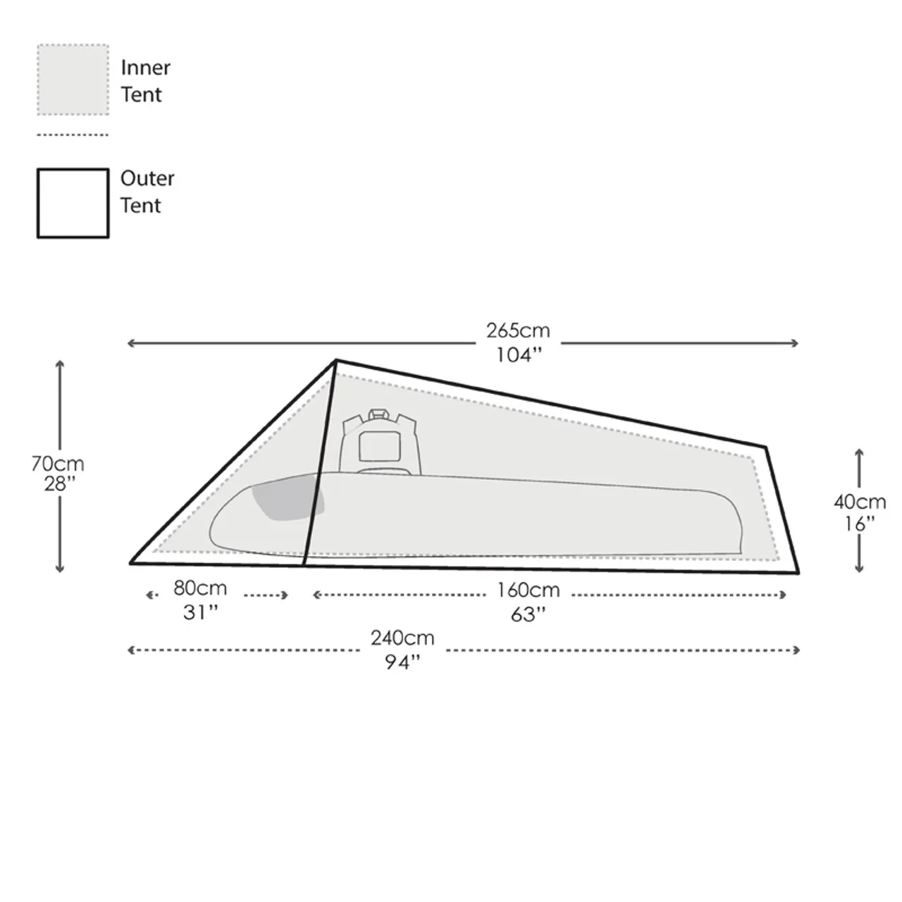 Snugpak IONOSPHERE IX 1 Person 4 Season Compact Bivy Tent Olive Green