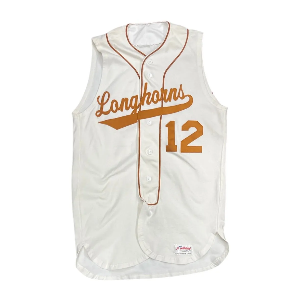 Southland Texas Longhorns Earnest #12 Baseball Jersey Vest