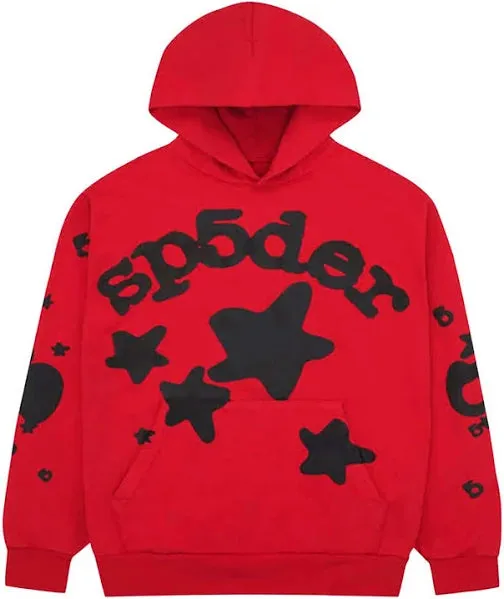 Spider Sp5der Beluga Black/Red Hoodie