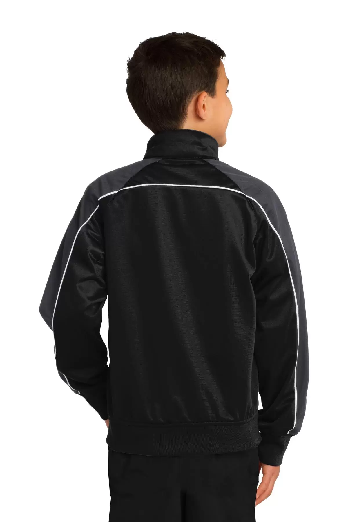 Sport Tek YST92 Sport-Tek Youth Piped Tricot Track Jacket SKU: YST92