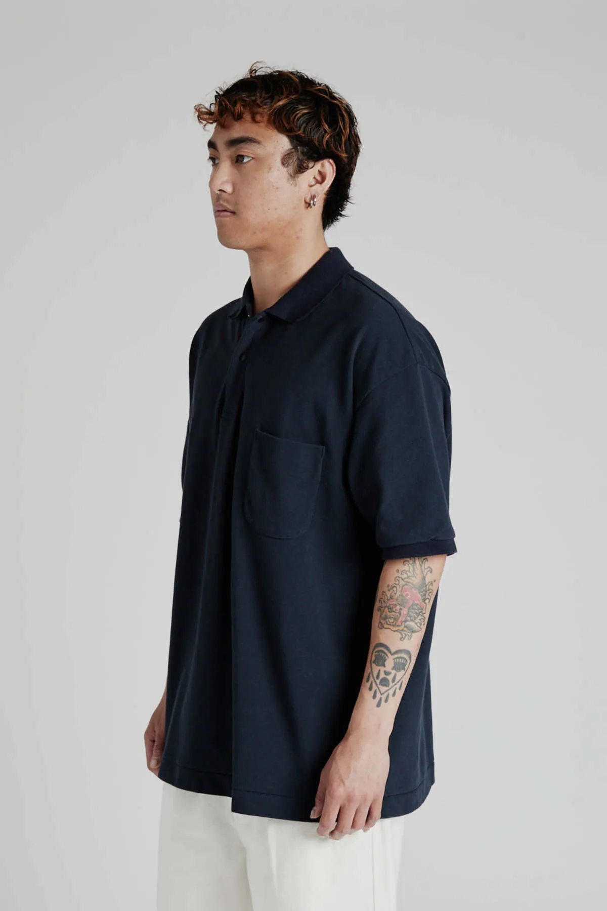 S/S Polo Shirt - Navy