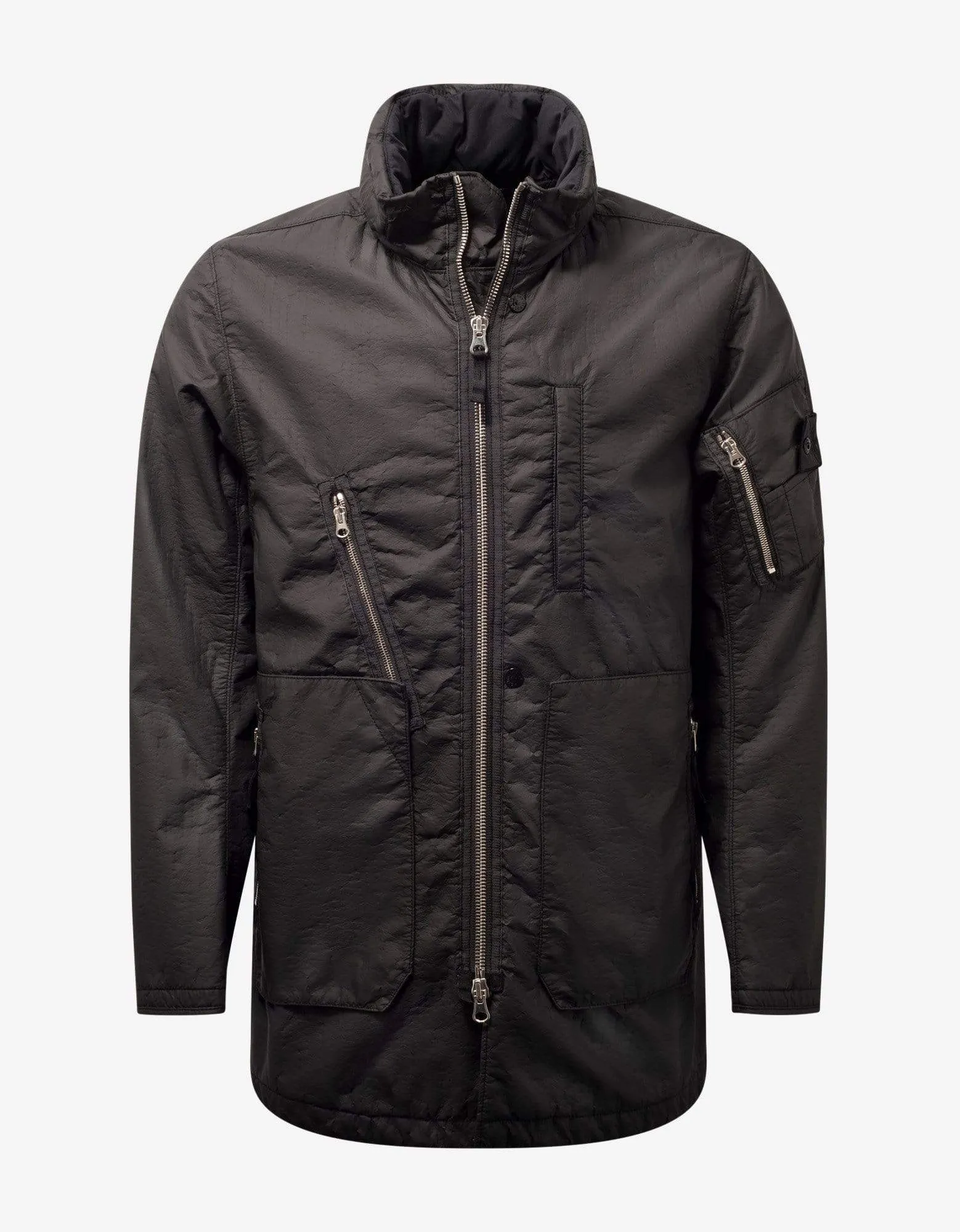 Stone Island Shadow Project Black Poly-Hide 2L 3/4 Jacket