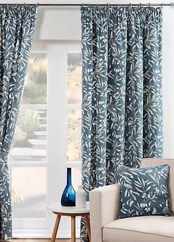 Sundour Aviary Pair of Pencil Pleat Lined Curtains | Kaleidoscope