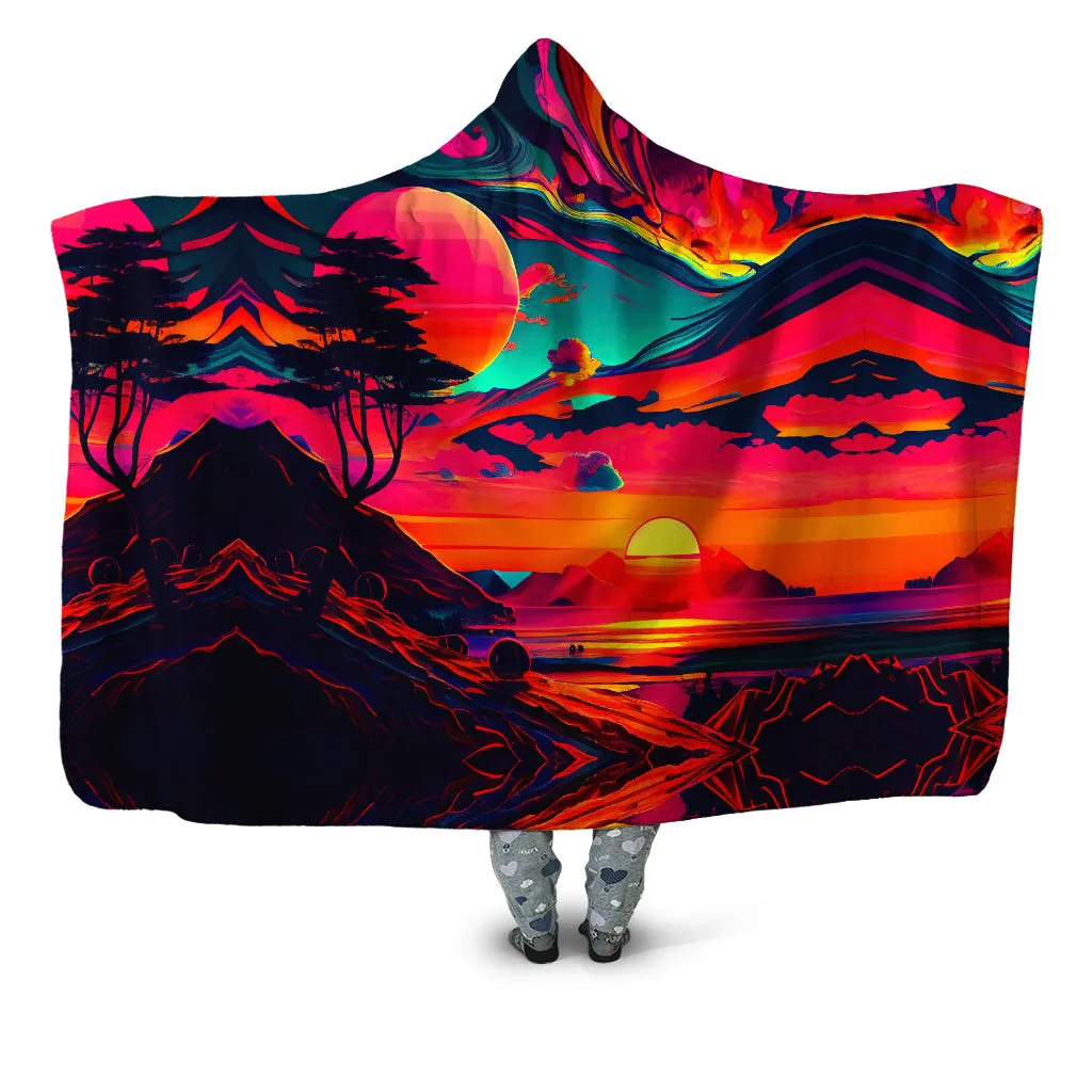 Sunset Melt Hooded Blanket