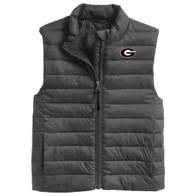 Toddler Garb Charcoal Georgia Bulldogs Kai Full-Zip Vest