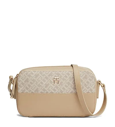 TOMMY HILFIGER JACQUARD CAMERA BEIGE