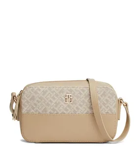 TOMMY HILFIGER JACQUARD CAMERA BEIGE