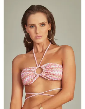 Top Bikini Danielle Pink Chevron