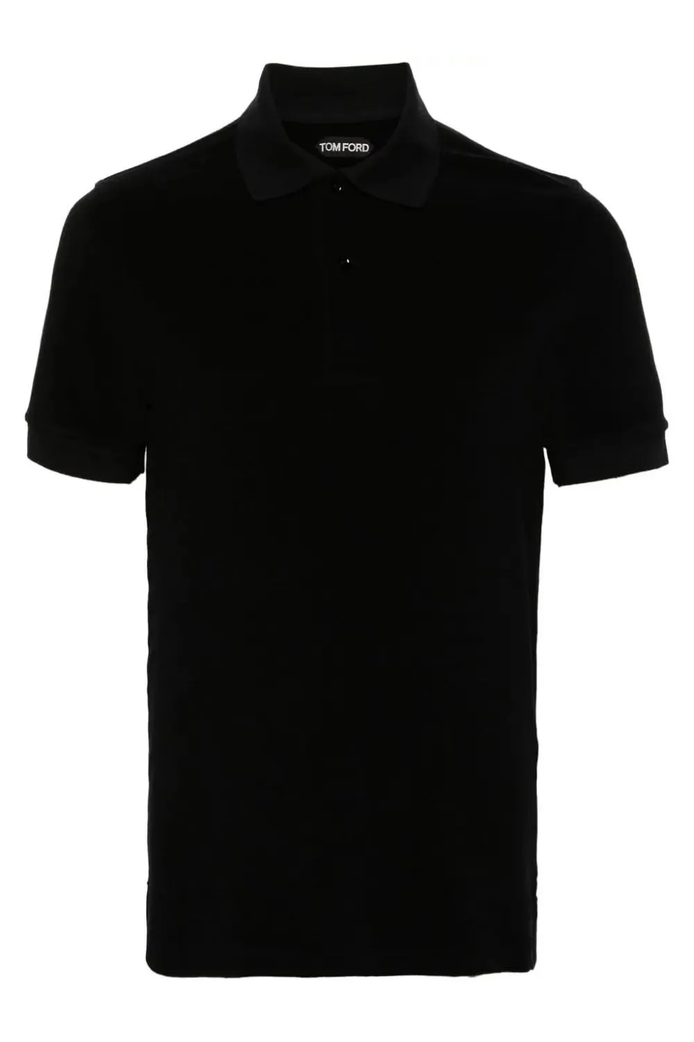 Towelling Short Sleeve Polo Black