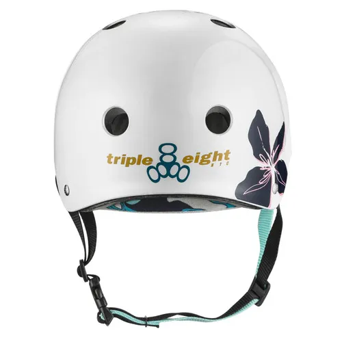 Triple 8 Skateboard Helmet Certified Sweatsaver Floral Size XS/S