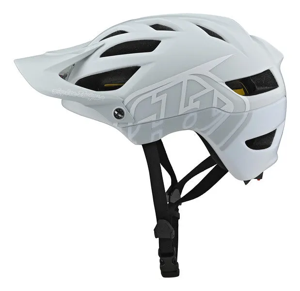 Troy Lee Designs A1 MIPS MTB Helmet - Classic - Light Gray-White - 2021