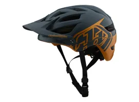 Troy Lee Designs A1 MIPS MTB Helmet - Classic - Youth - Gray-Gold - 2020