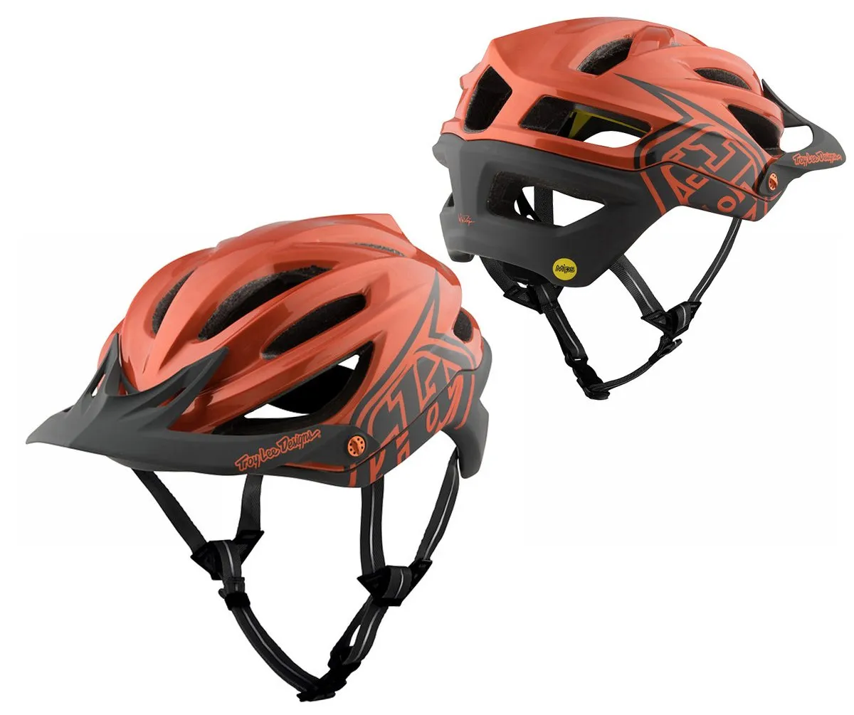 Troy Lee Designs A2 MIPS MTB Helmet - Decoy - Orange-Gray