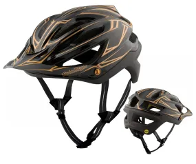 Troy Lee Designs A2 MIPS MTB Helmet - Pinstripe - Black-Gold