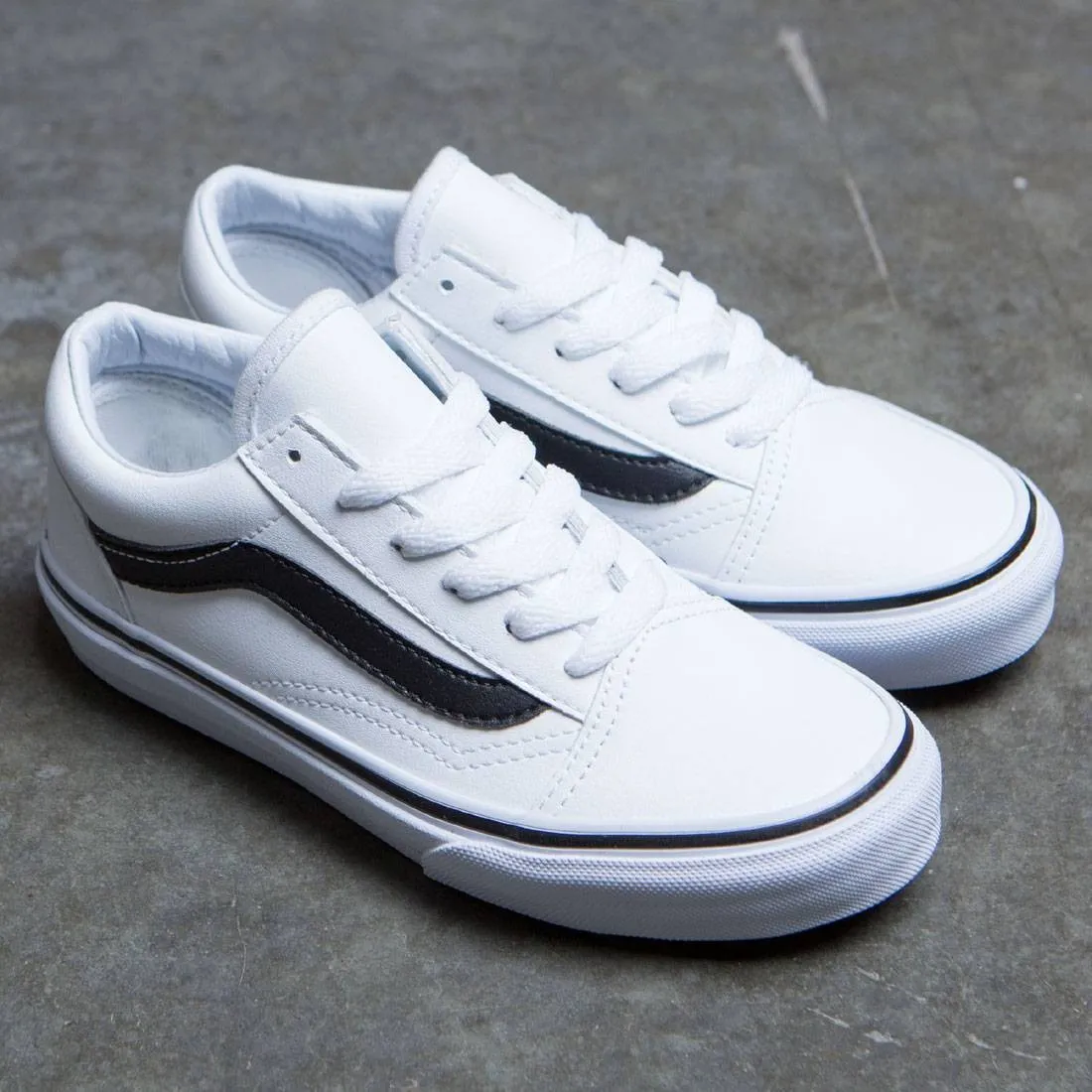 Vans Little Kids Old Skool (white / black)