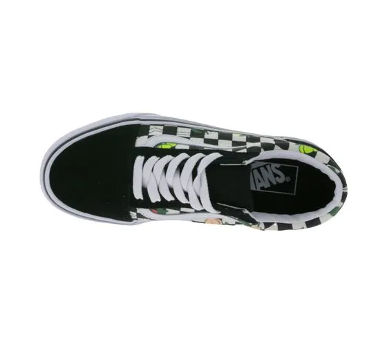 VANS Old Skool Fruit Checkerboard Skater Scarpe da donna VN007NTY281 Nere/Bianche/Colorate