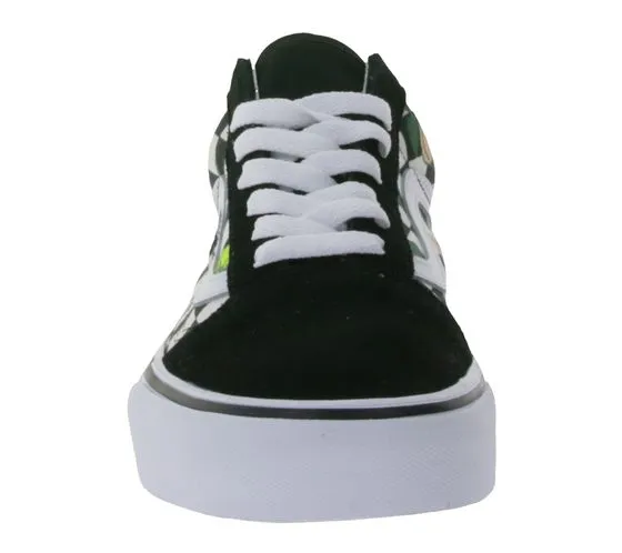 VANS Old Skool Mujer Fruit Checkerboard Skater Zapatos VN007NTY281 Negro/Blanco/Colorido