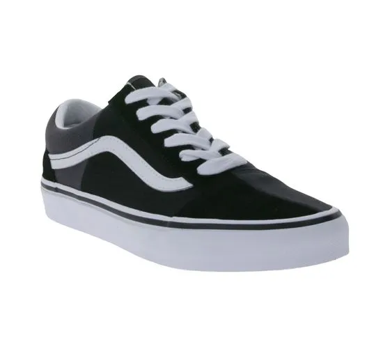 VANS Old Skool Split sneakers donna in vera pelle scarpe basse alla moda VN0009QHKOU1 nero/grigio