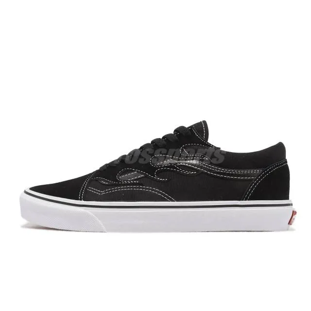 Vans v36cf flame old skool flame suede black white men unisex casual 622762-0001