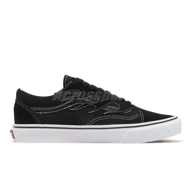 Vans v36cf flame old skool flame suede black white men unisex casual 622762-0001