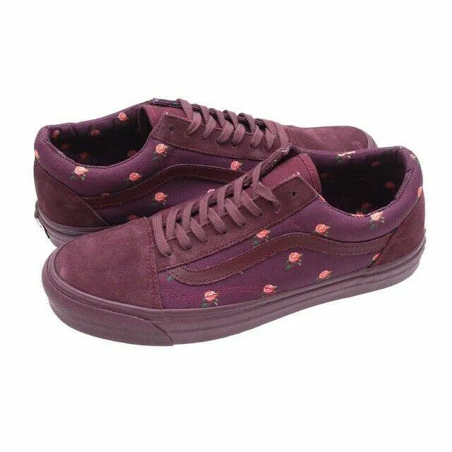 Vans vault x undercover og old skool lx floral flowers & bordeaux jun takahashi