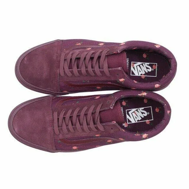 Vans vault x undercover og old skool lx floral flowers & bordeaux jun takahashi