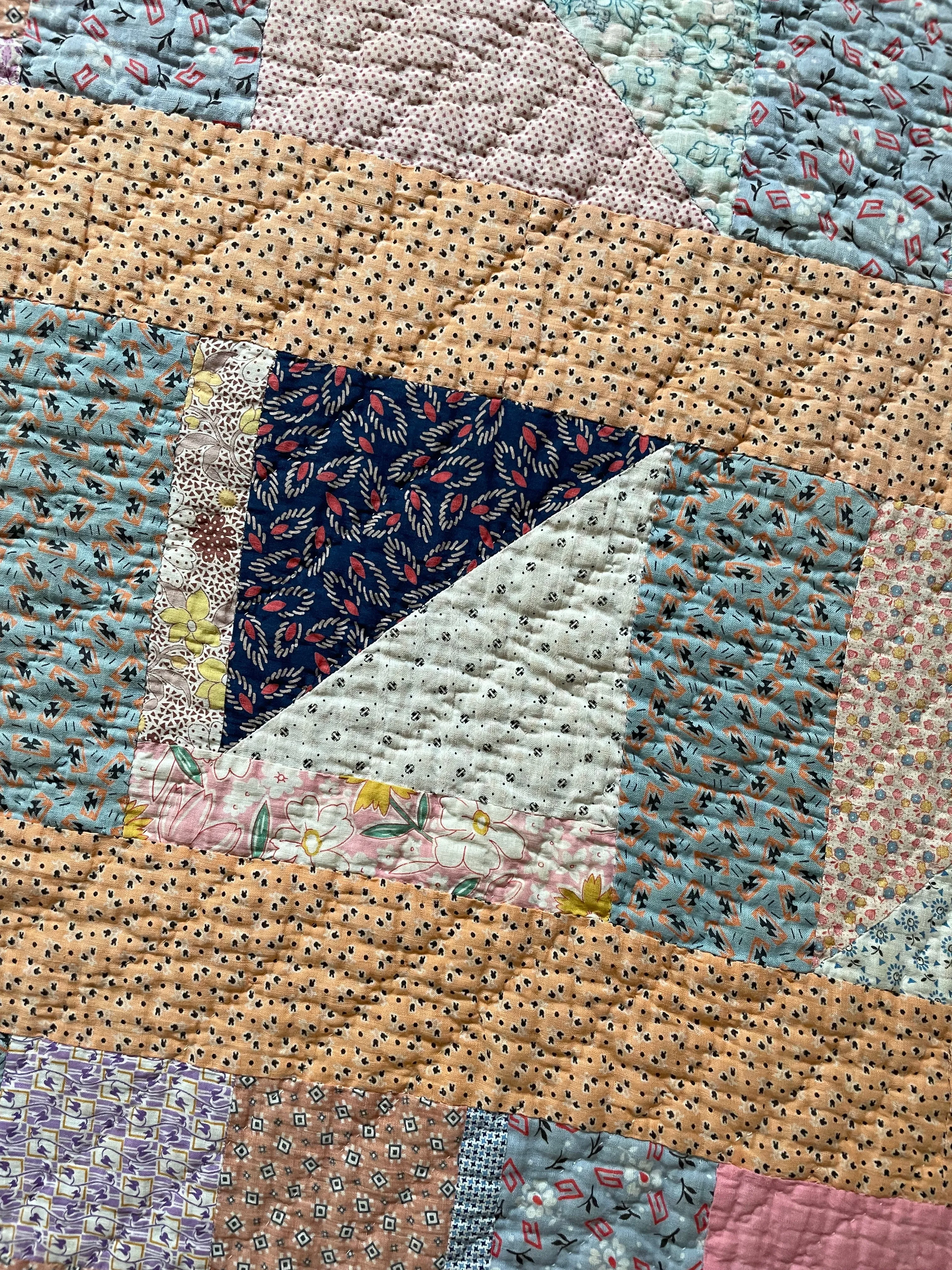 Vintage Nine Patch Variation Quilt