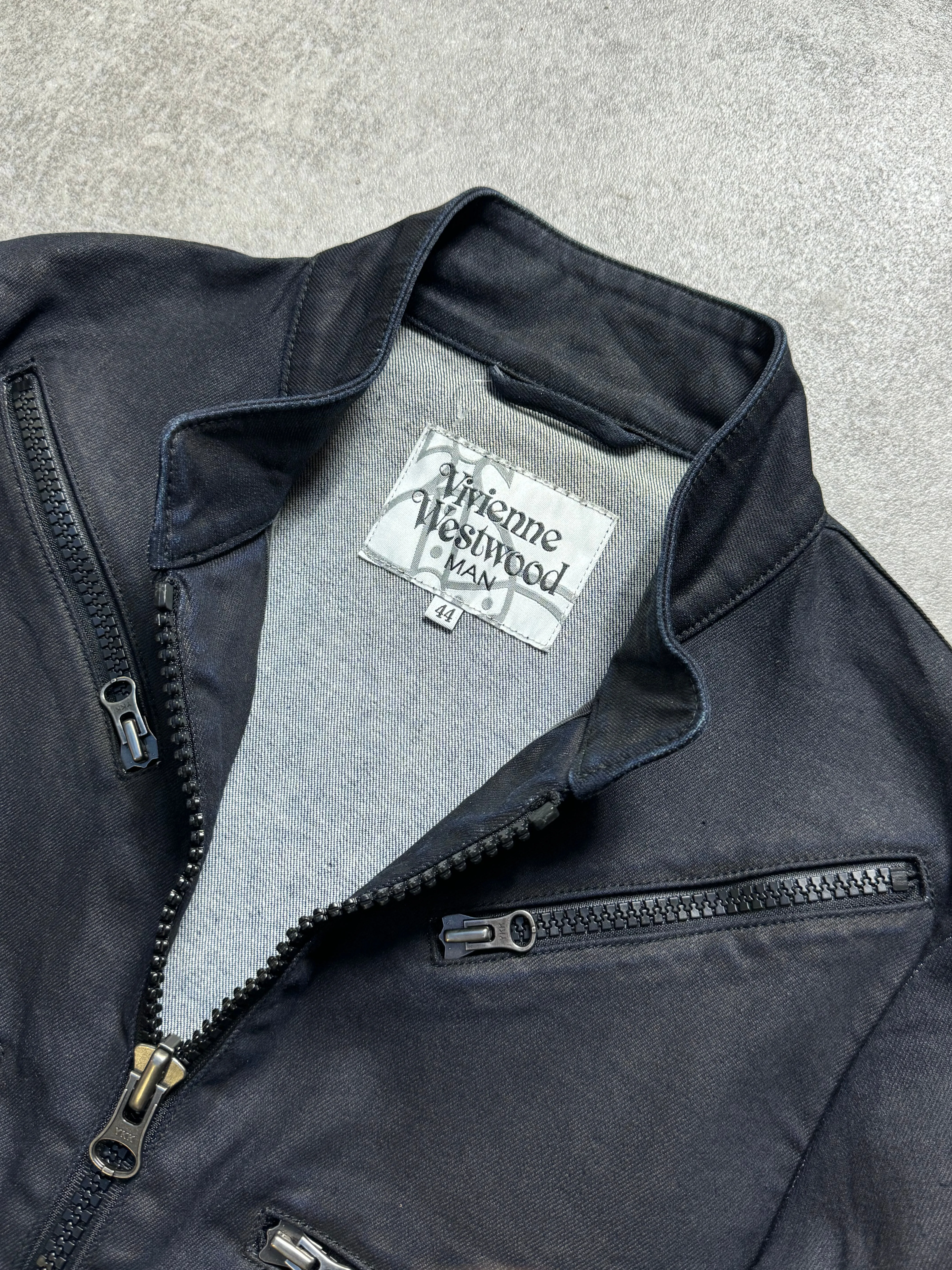 Vivienne Westwood Multi-Zip Detail Denim Jacket