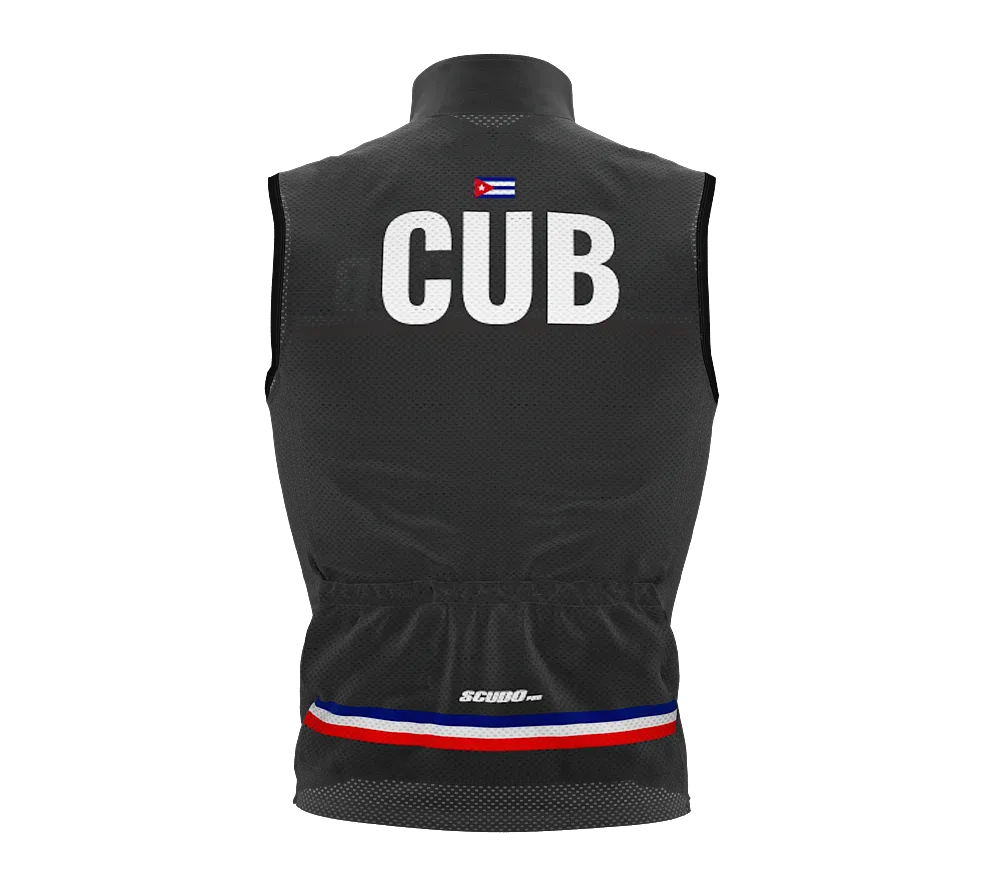 Wind Breaker Cycling Running Sports Vest Cuba Country Code for Men And Women