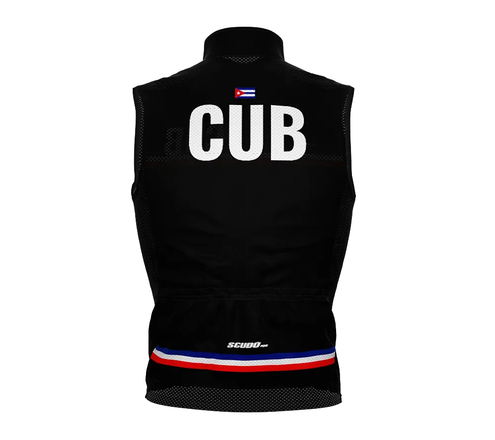 Wind Breaker Cycling Running Sports Vest Cuba Country Code for Men And Women