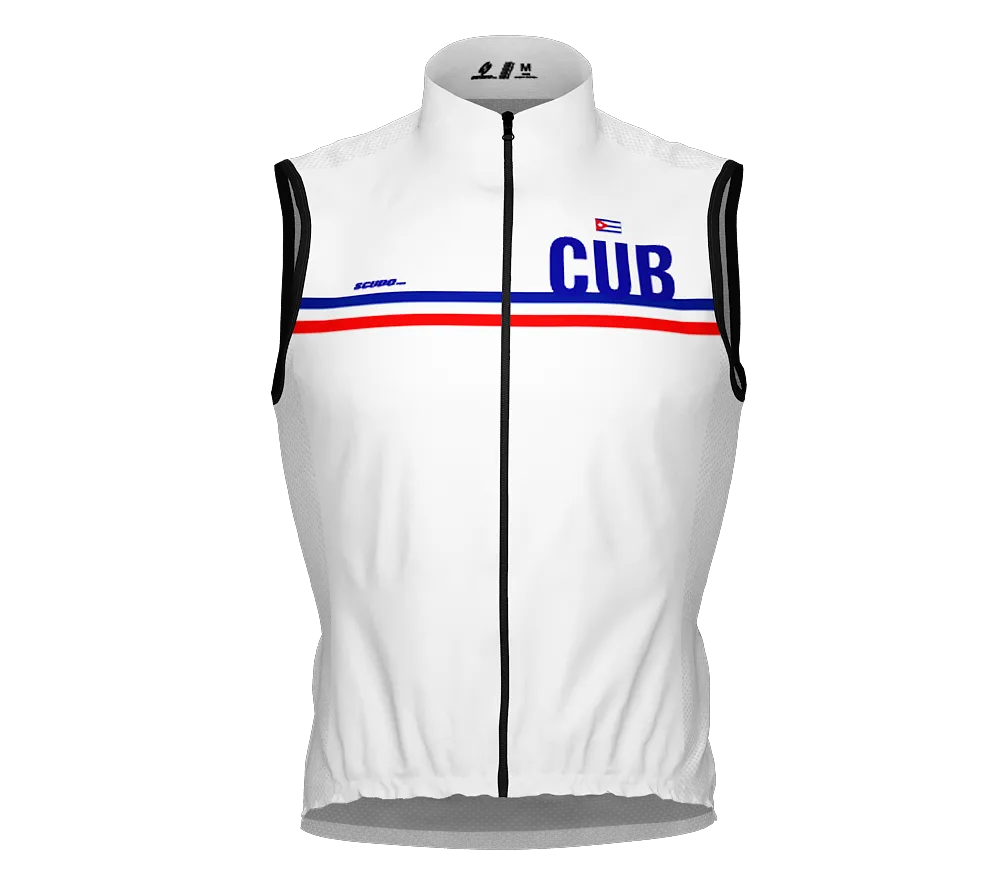 Wind Breaker Cycling Running Sports Vest Cuba Country Code for Men And Women