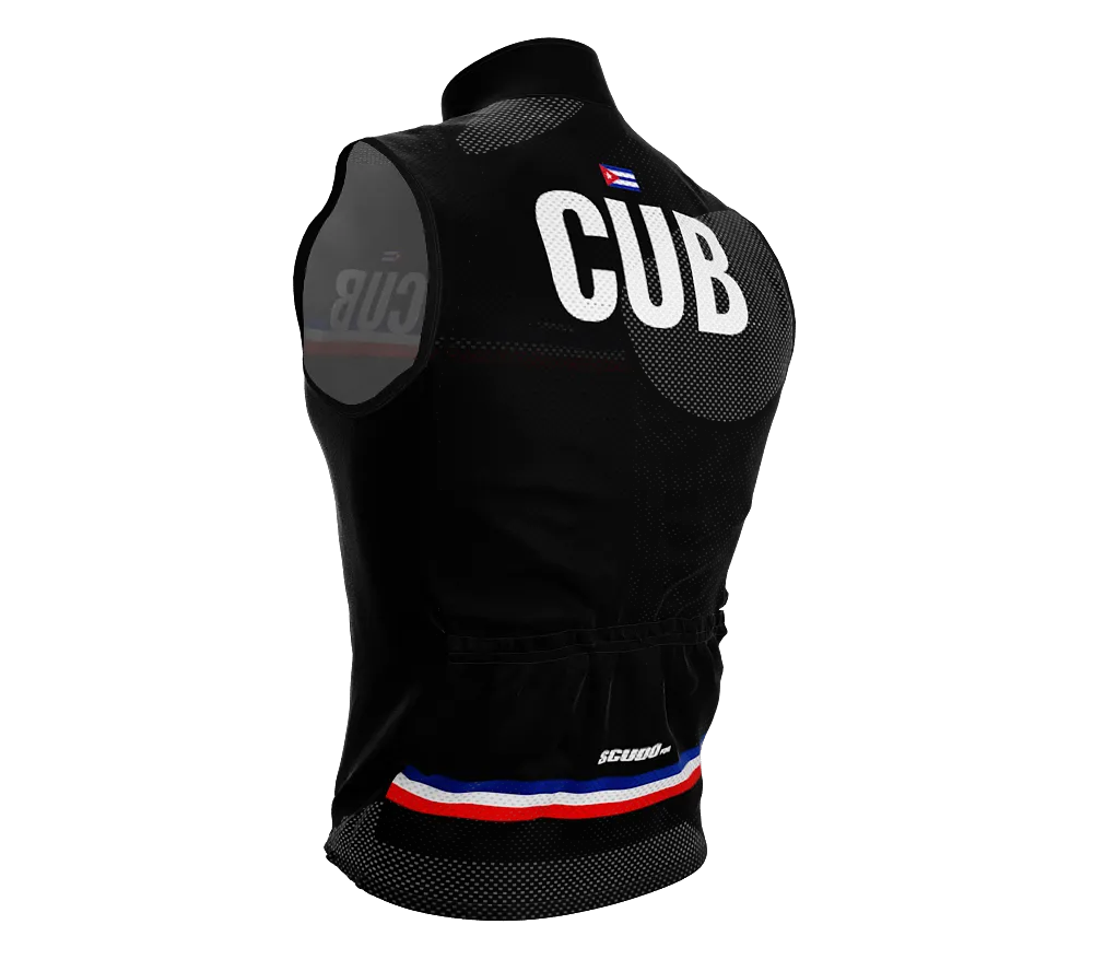 Wind Breaker Cycling Running Sports Vest Cuba Country Code for Men And Women