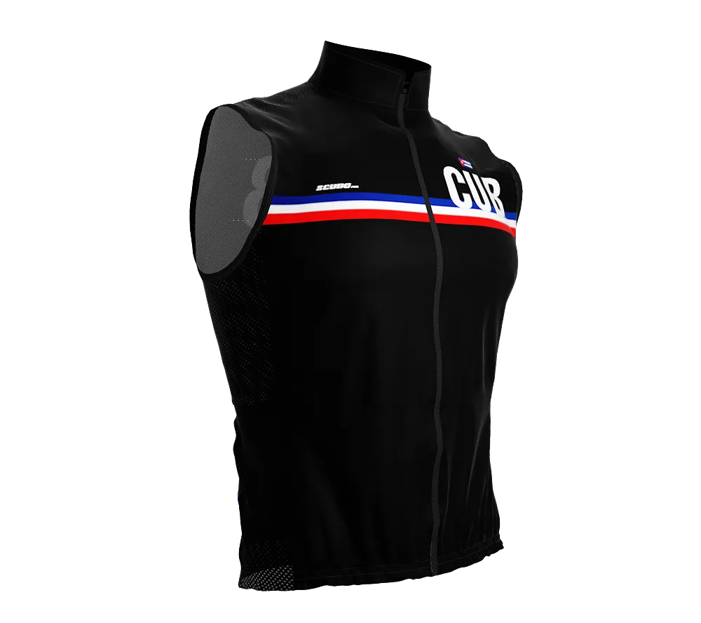 Wind Breaker Cycling Running Sports Vest Cuba Country Code for Men And Women