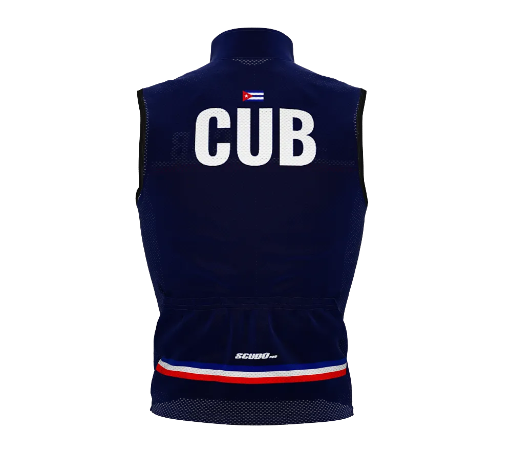 Wind Breaker Cycling Running Sports Vest Cuba Country Code for Men And Women