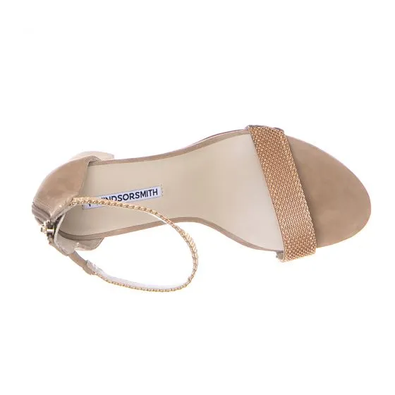 Windsor Smith Womens Ishika Nougat Beige Sandals