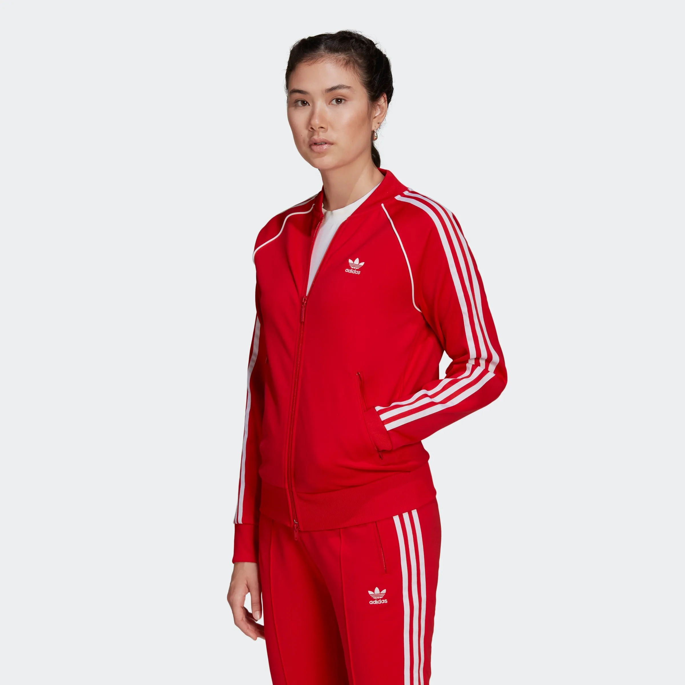 Women's adidas Originals Primeblue SST Track Jacket Vivid Red