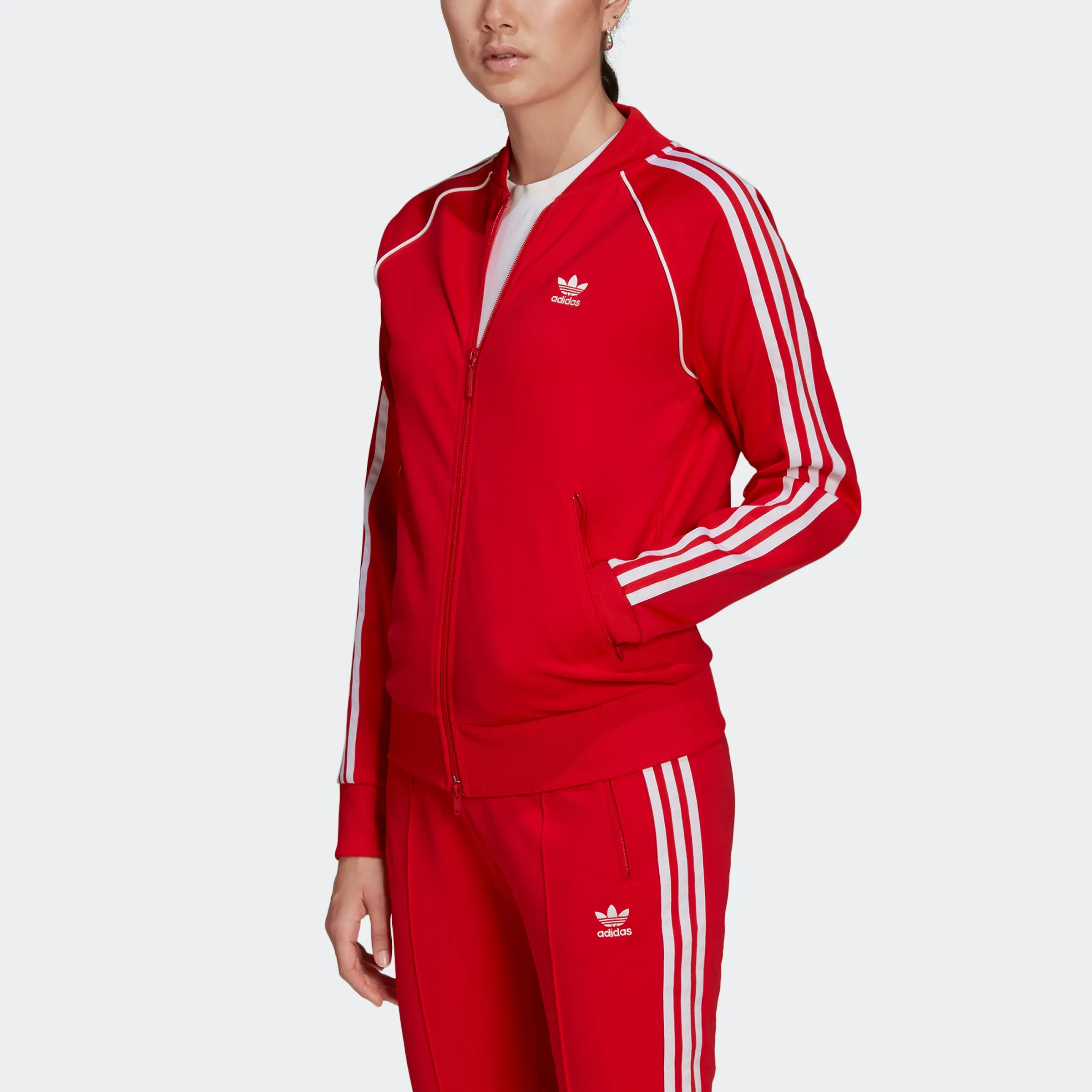 Women's adidas Originals Primeblue SST Track Jacket Vivid Red