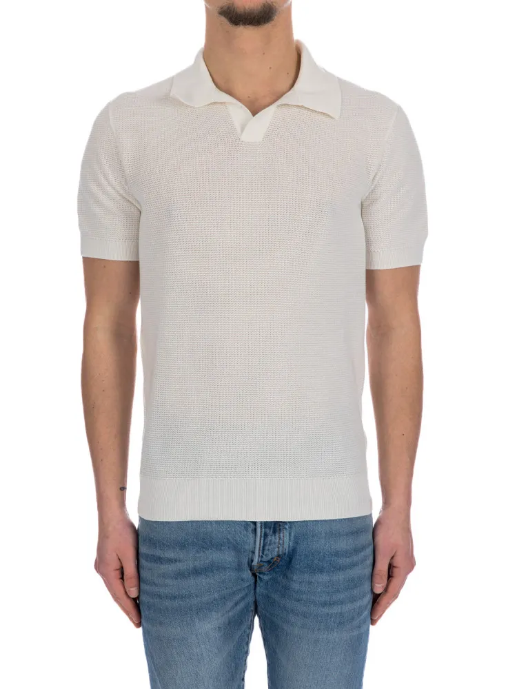 Zegna Jacquard Stitch Polo | Credomen