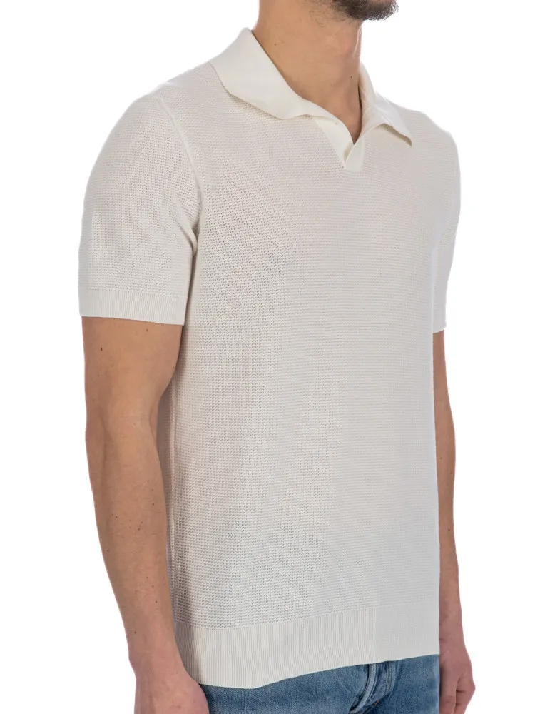 Zegna Jacquard Stitch Polo | Credomen