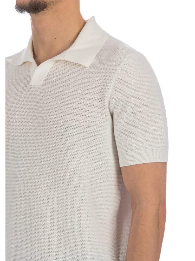 Zegna Jacquard Stitch Polo | Credomen