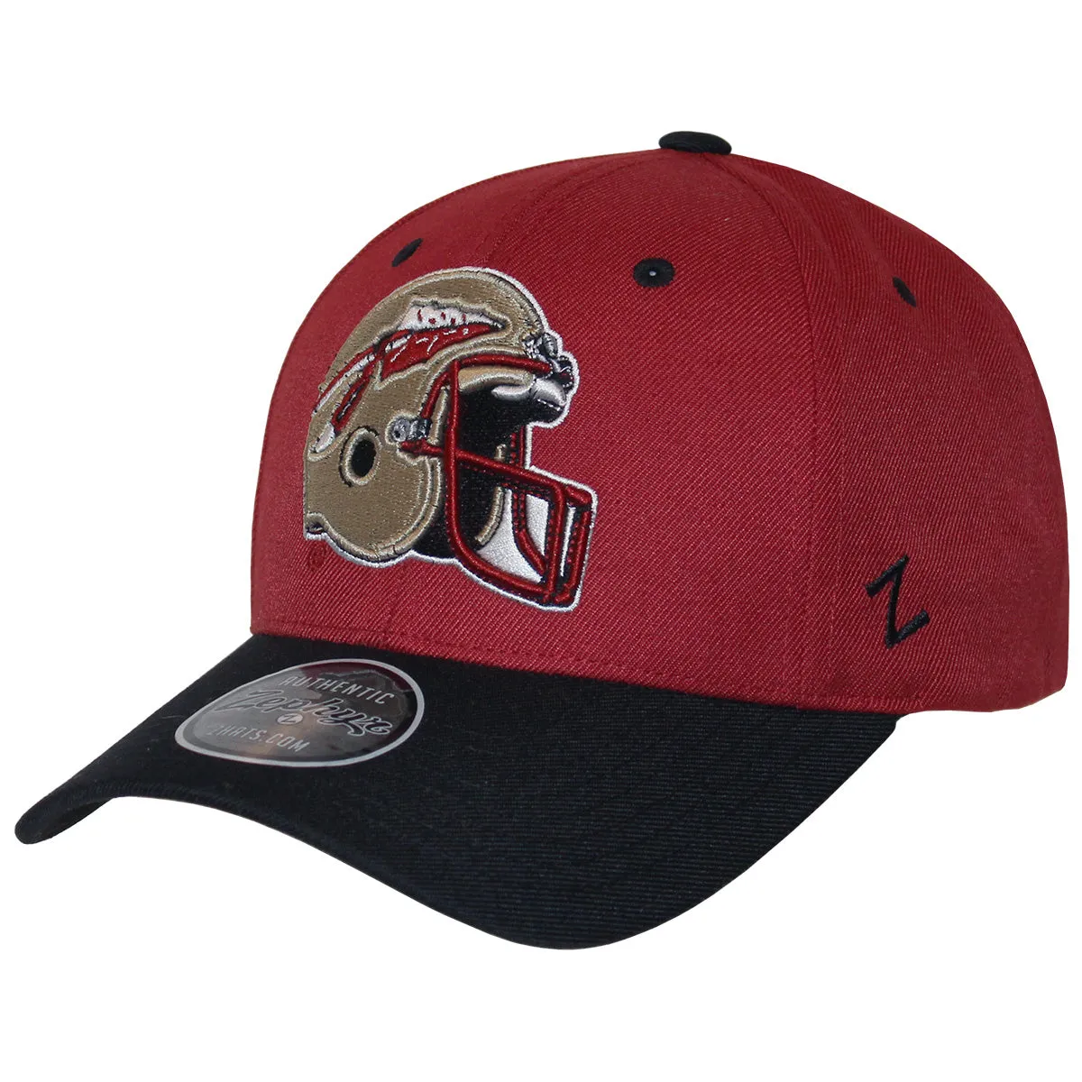 Zephyr Vault Florida State Helmet Adjustable Cap - Cardinal/Black